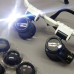 Очки лупа бинокулярные с LED подсветкой Magnifier 9892Н-2 - 4 линзы