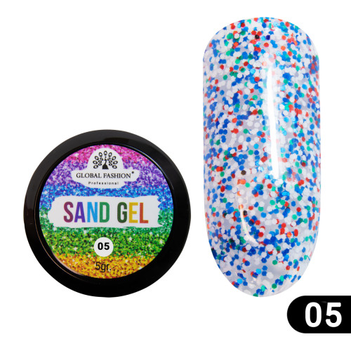 Гель-фарба "SAND GEL" Global Fashion 5 гр №05 Гель-фарба "SAND GEL" Global Fashion 5 гр №05