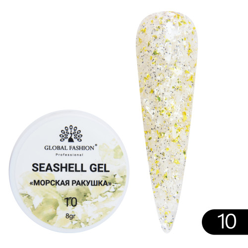 Гель для нігтів Seashell Gel "Морська ракушка" 8гр. №10 Гель для нігтів Seashell Gel "Морська ракушка" 8гр. №10