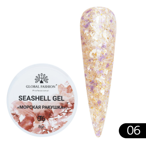 Гель для нігтів Seashell Gel "Морська ракушка" 8гр. №06 Гель для нігтів Seashell Gel "Морська ракушка" 8гр. №06