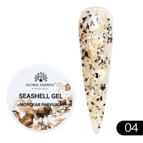 Гель для нігтів Seashell Gel "Морська ракушка" 8гр. №04 Гель для нігтів Seashell Gel "Морська ракушка" 8гр. №04