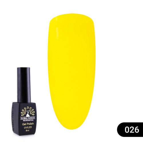Гель лак London Global Fashion 8 мл, №026 Гель лак London Global Fashion 8 мл, №026