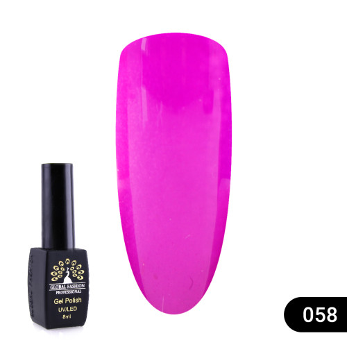 Гель лак London Global Fashion 8 мл, №058 Гель лак London Global Fashion 8 мл, №058