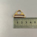 Трикутник для сумки 25 мм, золото - 2,5 см