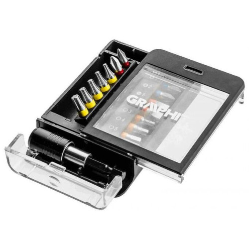 Набір біт з магнітним наконечником GRAPHITE 56H616 Набір біт з магнітним наконечником GRAPHITE 56H616