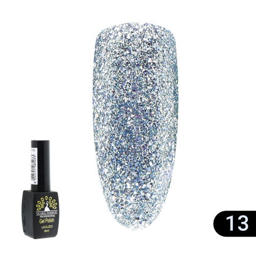 Гель лак Gold Global Fashion №13, 8мл Гель лак Gold Global Fashion №13, 8мл