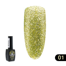 Гель лак Gold Global Fashion №01, 8мл Гель лак Gold Global Fashion №01, 8мл
