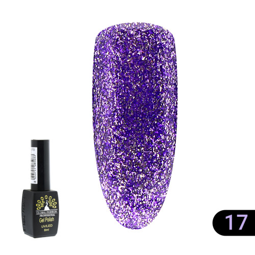 Гель лак Gold Global Fashion №17, 8мл Гель лак Gold Global Fashion №17, 8мл