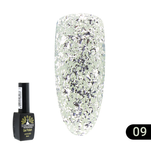 Гель лак Gold Global Fashion №09, 8мл Гель лак Gold Global Fashion №09, 8мл