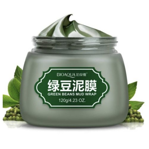 Очищувальна грязьова маска з бобами Bioaqua Green beans Mud Wrap, 120 мл Очищувальна грязьова маска з бобами Bioaqua Green beans Mud Wrap, 120 мл