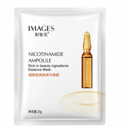 Омолоджувальна тканинна маска для обличчя Images Nicotinamide Ampoule, 25г Омолоджувальна тканинна маска для обличчя Images Nicotinamide Ampoule, 25г