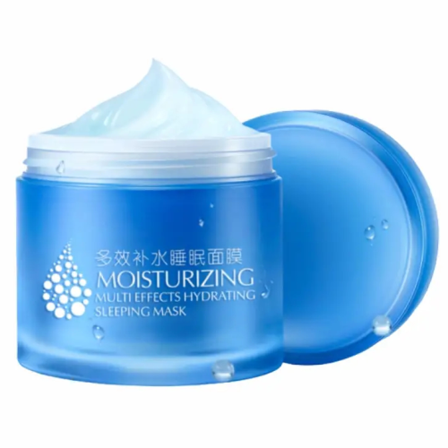 Нічна маска для обличчя з гіалуроновою кислотою Laikou Moisturizing Multi Effects Hydrating Sleeping Mask, 120г Нічна маска для обличчя з гіалуроновою кислотою Laikou Moisturizing Multi Effects Hydrating Sleeping Mask, 120г