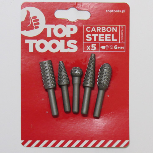 Набір фрез рашпильних по дереву Top Tools Набір фрез рашпильних по дереву Top Tools