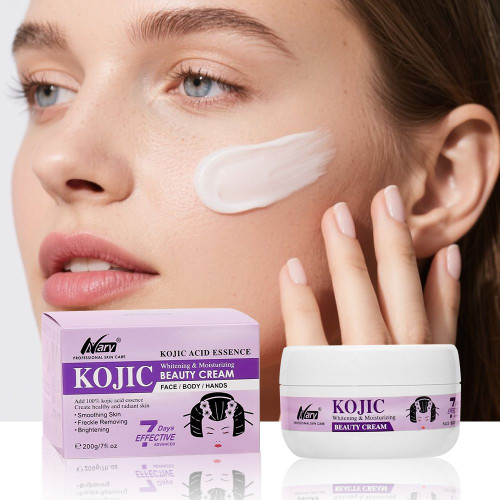 Освітлюючий крем для обличчя та тіла Nary Kojic Acid Essence Whitening, 200г Освітлюючий крем для обличчя та тіла Nary Kojic Acid Essence Whitening, 200г