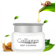 Колагеновий крем для обличчя Collagen Deep Cleansing з муцином равлика, 80гр Колагеновий крем для обличчя Collagen Deep Cleansing з муцином равлика, 80гр