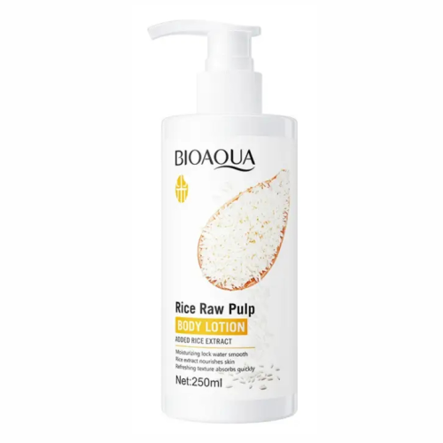 Лосьйон для тіла з екстрактом рису Bioaqua Rice Raw Pulp Body Lotion, 250 мл Лосьйон для тіла з екстрактом рису Bioaqua Rice Raw Pulp Body Lotion, 250 мл