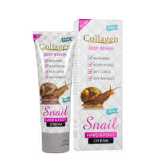 Відбілювальний крем для рук і ніг Collagen Snail Deep Repair, 80 мл Відбілювальний крем для рук і ніг Collagen Snail Deep Repair, 80 мл