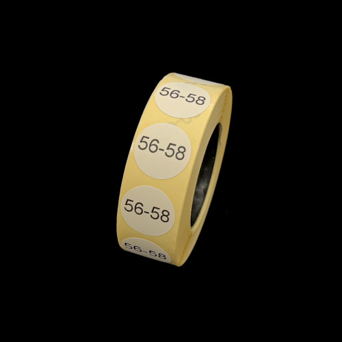 Розмірник клейовий 56-58 1000шт. Розмірник клейовий 56-58 1000шт.