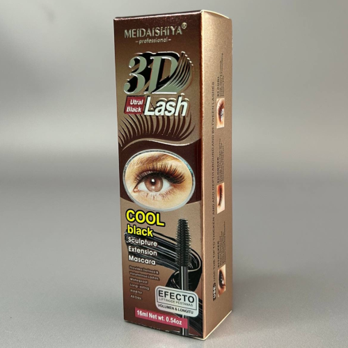 Туш для вій із силіконовою щіточкою Meidaishiya 3D Туш для вій із силіконовою щіточкою Meidaishiya 3D