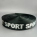 Стропа ремінна гладка 38 мм - чорна з написом SPORT Стропа ремінна гладка 38 мм - чорна з написом SPORT