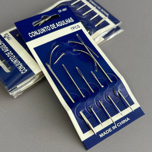 Голки CF-907 для шиття Needles (голки для шкіри ручні) - 7 шт Голки CF-907 для шиття Needles (голки для шкіри ручні) - 7 шт
