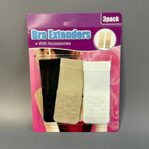 Набір подовжувачів для бюстгальтера на 2 гачки 4х9,5 см Набір подовжувачів для бюстгальтера на 2 гачки 4х9,5 см
