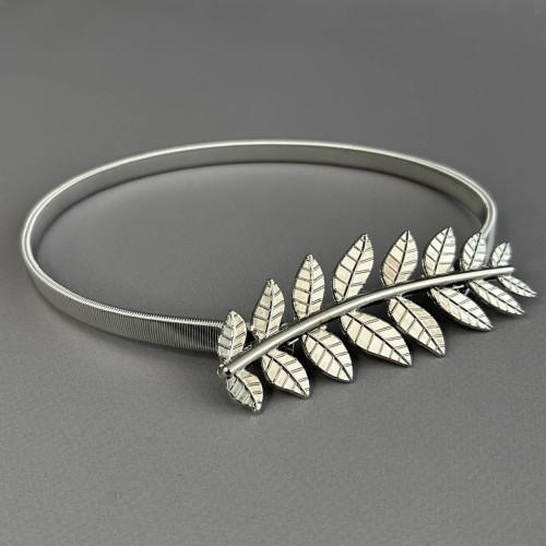 Підхват для штор металевий - Папороть срібло Підхват для штор металевий - Папороть срібло