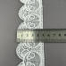 (57-J0017-001) В'язане матове мереживо 5 см - білий (57-J0017-001) В'язане матове мереживо 5 см - білий