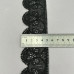 (57-J0017-002) В'язане матове мереживо 5 см - чорний (57-J0017-002) В'язане матове мереживо 5 см - чорний