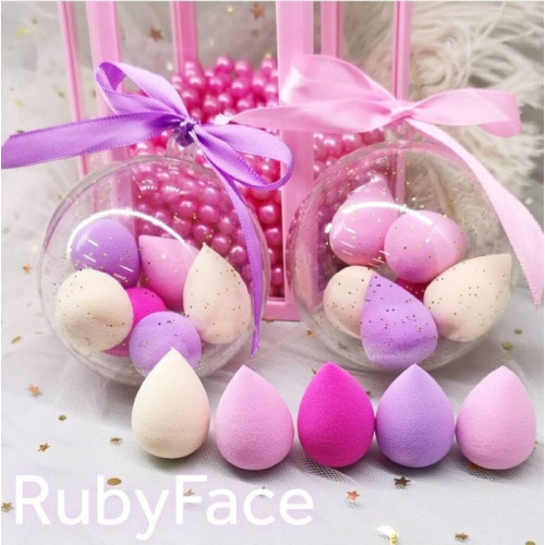Подарунковий набір міні спонжів для макіяжу Beauty Blender, 5шт Подарунковий набір міні спонжів для макіяжу Beauty Blender, 5шт