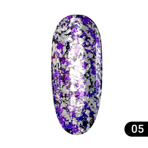 Втірка для нігтів Global Fashion Diamond foil №05, 5гр Втірка для нігтів Global Fashion Diamond foil №05, 5гр