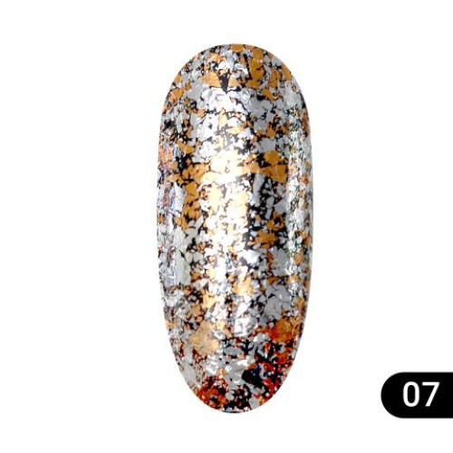 Втірка для нігтів Global Fashion Diamond foil №07, 5гр Втірка для нігтів Global Fashion Diamond foil №07, 5гр