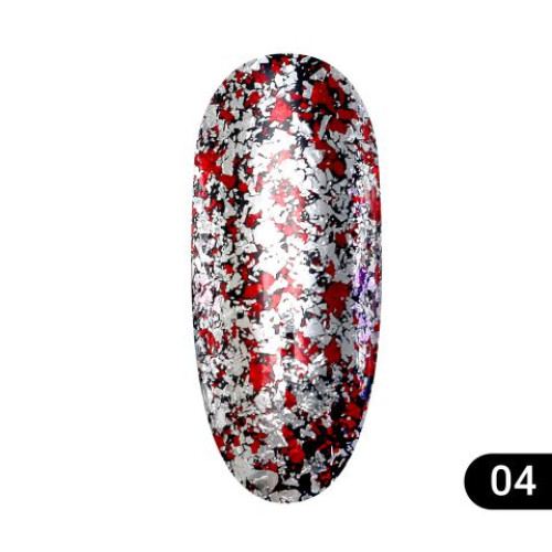 Втірка для нігтів Global Fashion Diamond foil №04, 5гр Втірка для нігтів Global Fashion Diamond foil №04, 5гр