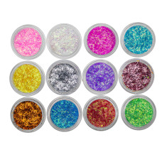 Декор для нігтів, Слюда - палички, 12 кольорів Декор для нігтів, Слюда - палички, 12 кольорів