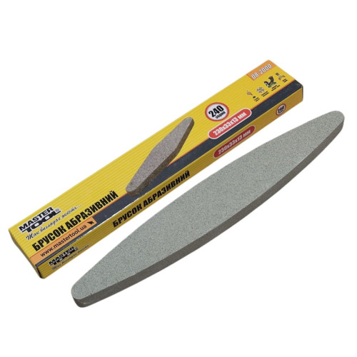 Брусок абразивний овальний MASTER TOOL 230 x 33 x 13 мм Брусок абразивний овальний MASTER TOOL 230 x 33 x 13 мм