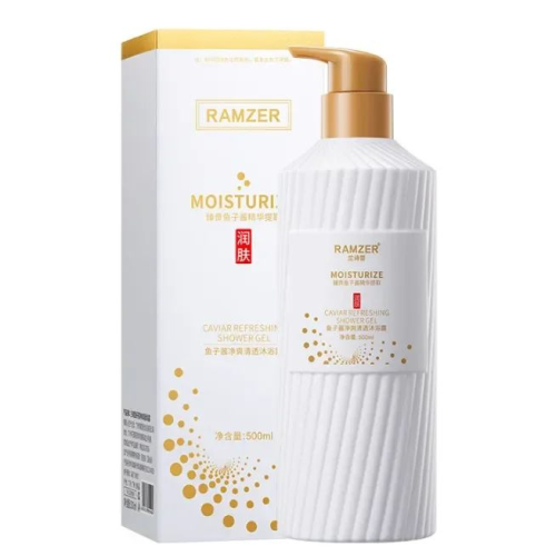 Зволожувальний гель для душу Ramzer з екстрактом чорної ікри, 500ml Зволожувальний гель для душу Ramzer з екстрактом чорної ікри, 500ml