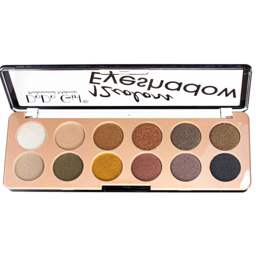 Палетка перламутрових тіней для повік DoDo Girl Eyeshadow, 12 відтінків Палетка перламутрових тіней для повік DoDo Girl Eyeshadow, 12 відтінків