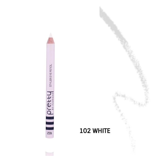 Олівець для очей Pretty By Flormar №102 Білий Олівець для очей Pretty By Flormar №102 Білий