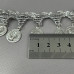 Тесьма срібло з монетами - 3,5 см монетка 15 мм
