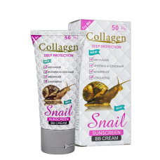 Сонцезахисний BB крем з муцином равлика Collagen Snail, 50 мл Сонцезахисний BB крем з муцином равлика Collagen Snail, 50 мл
