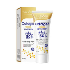 Сонцезахисний крем для обличчя з колагеном Sadoer Collagen SPF 50, 40g Сонцезахисний крем для обличчя з колагеном Sadoer Collagen SPF 50, 40g