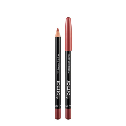 Водостійкий олівець для губ Flormar № 202, Pink Brown Водостійкий олівець для губ Flormar № 202, Pink Brown