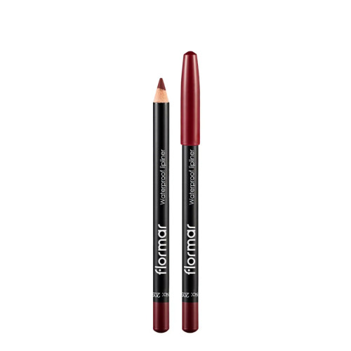 Водостійкий олівець для губ Flormar № 205, Elegant Bordeaux Водостійкий олівець для губ Flormar № 205, Elegant Bordeaux