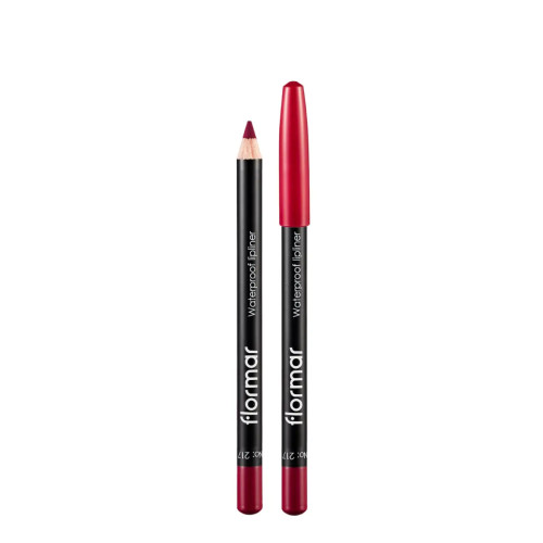Водостійкий олівець для губ Flormar № 217, Chic Crimson Водостійкий олівець для губ Flormar № 217, Chic Crimson