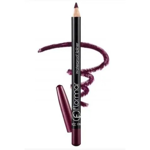 Водостійкий олівець для губ Flormar № 224, Saturated Bordeaux Водостійкий олівець для губ Flormar № 224, Saturated Bordeaux