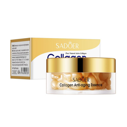 Капсули для обличчя проти зморшок Sadoer Collagen Anti-Aging Essence, 30шт Капсули для обличчя проти зморшок Sadoer Collagen Anti-Aging Essence, 30шт