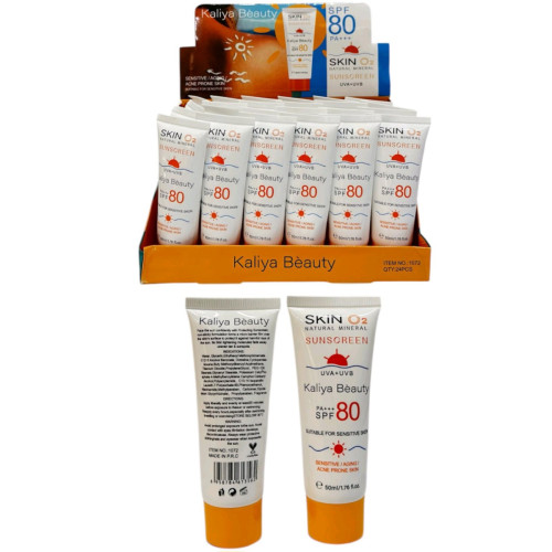 Сонцезахисний крем Kaliya Beauty SPF80, 50 мл Сонцезахисний крем Kaliya Beauty SPF80, 50 мл