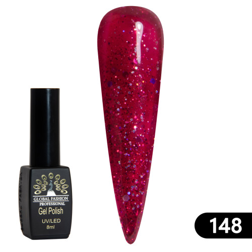 Гель-лак BLACK ELITE 148, Global Fashion 8 мл Гель-лак BLACK ELITE 148, Global Fashion 8 мл