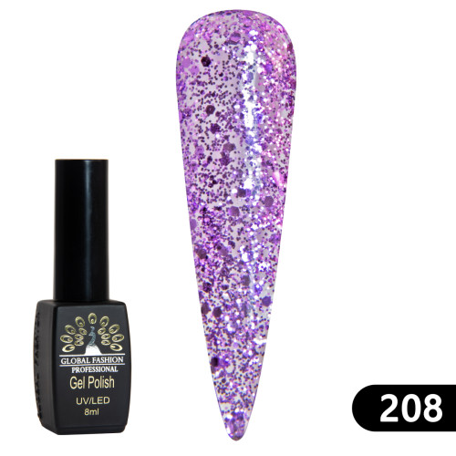 Гель-лак BLACK ELITE 208, Global Fashion 8 мл Гель-лак BLACK ELITE 208, Global Fashion 8 мл
