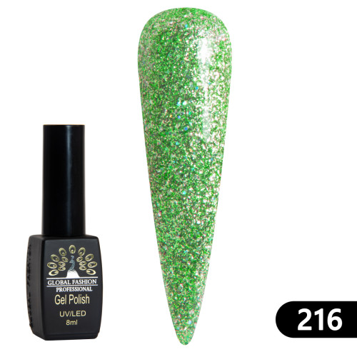Гель-лак BLACK ELITE 216, Global Fashion 8 мл Гель-лак BLACK ELITE 216, Global Fashion 8 мл